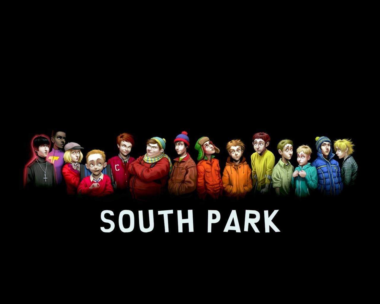 Южный Парк и его герои 1280x1024