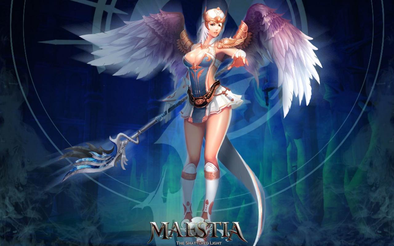 Девушка-воин из игры Maestia, на рабочий стол 1280x800